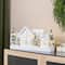 Glitzhome; Glitzhome® Lighted Wooden Snowy Village Christmas Table Décor; Category:Christmas Tabletop Decor; Image:3